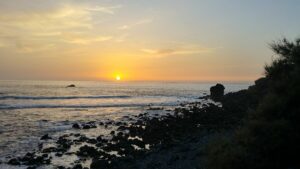 Kanaren Wanderreise La Gomera, Sonnenuntergang Vueltas - Sento Wanderreisen
