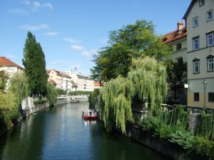 Slowenien Ljubljana Fluß - Sento Wanderreisen