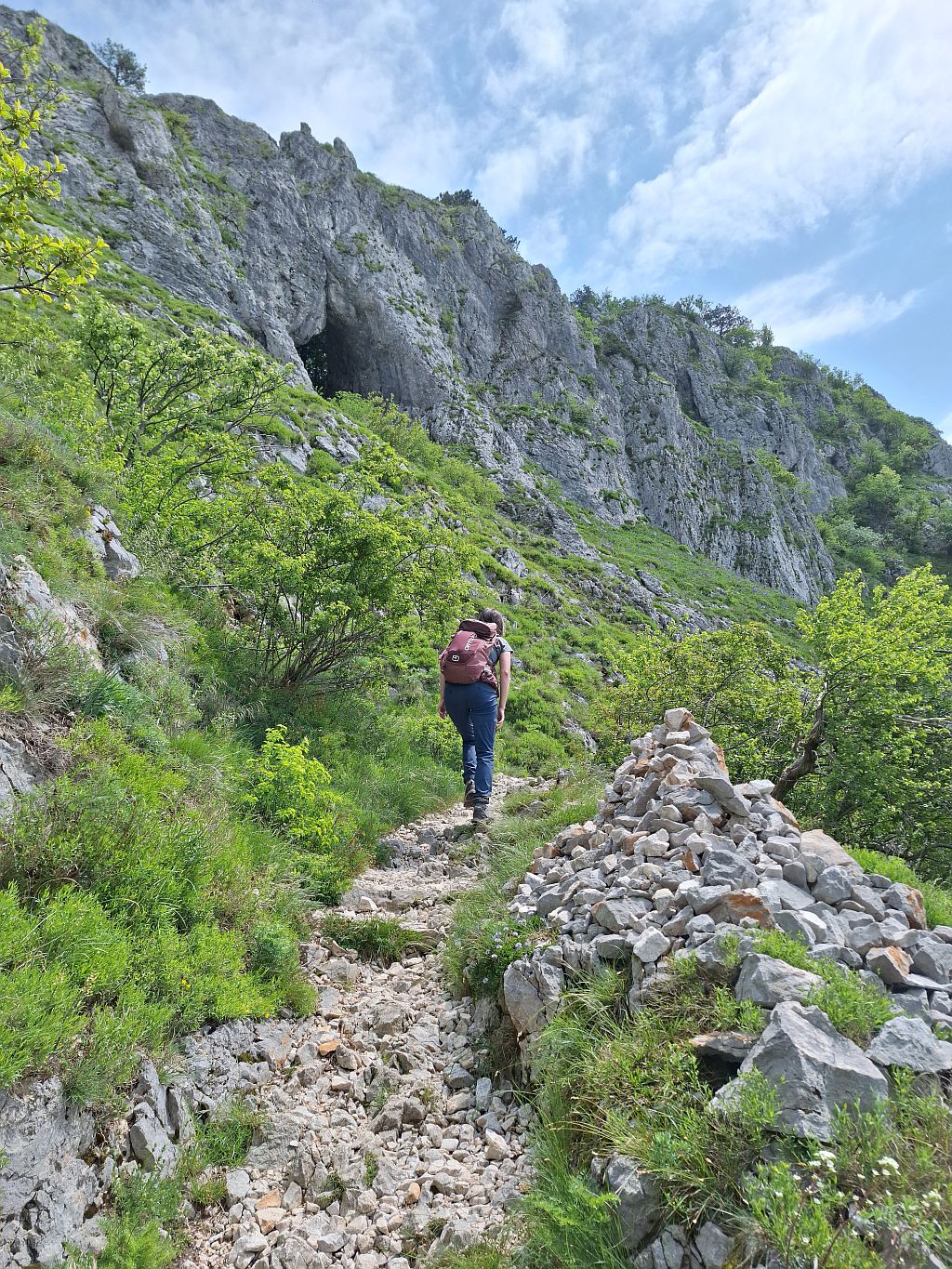 Wandern Slowenien Karst Wanderung gr Felsentor - Sento Wanderreisen