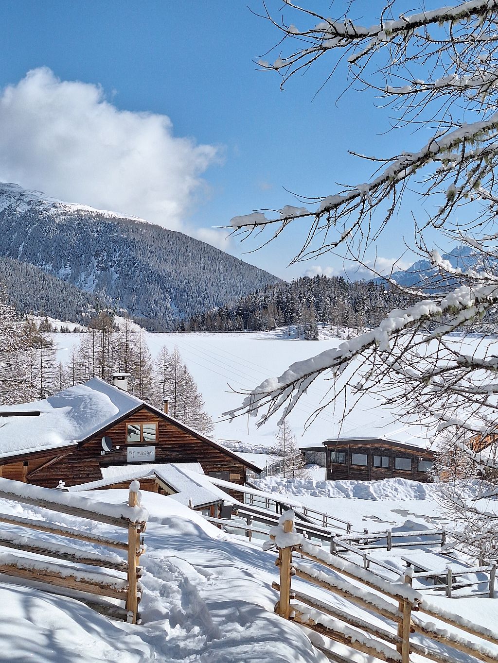 Südtirol Ultental Winterreise Weissbrunnsee 1 - Sento Wanderreisen