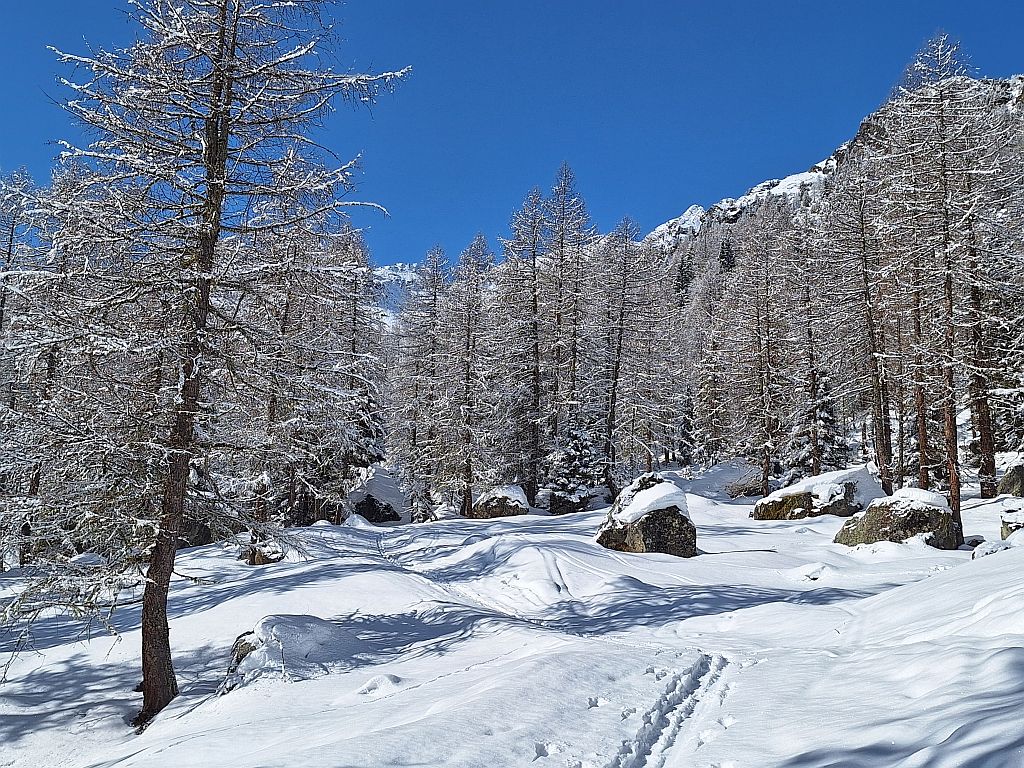 Südtirol Ultental Winterreise Weissbrunnsee 3 - Sento Wanderreisen